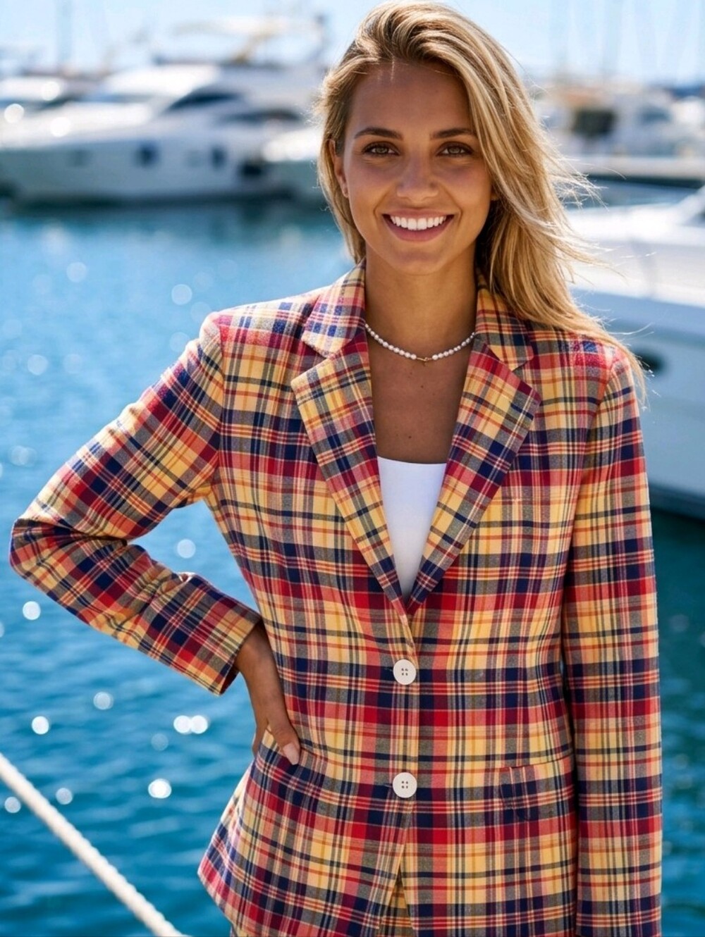 Vintage Ralph Lauren RRL Double RL Madras Plaid Blazer Sz 4 Excellent Condition - Picture 4 of 13